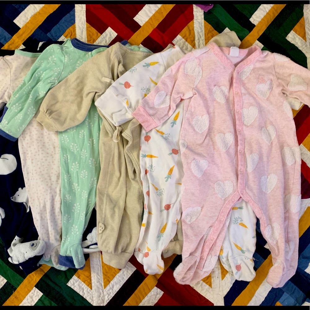Baby Pajamas  - gap, cloud island, carter, 0-3 months